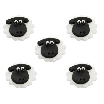 Déco comestible pour gâteau "Petits moutons" 5 pcs.