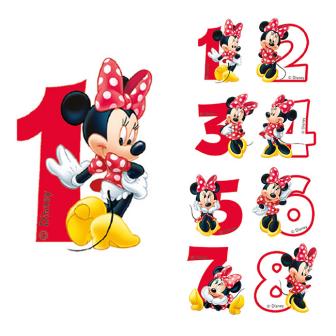 Bougie chiffre "Minnie Mouse" 6,5 cm - 6