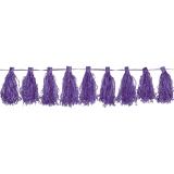 Guirlande de pompons 3 m - lilas