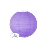 Lampion uni 3 pcs - 25 cm-lilas