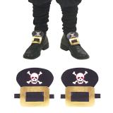 Boucles de chaussures faux cuir "Pirate"