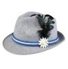 Chapeau tyrolien "L'élégance en couleurs" - bleu